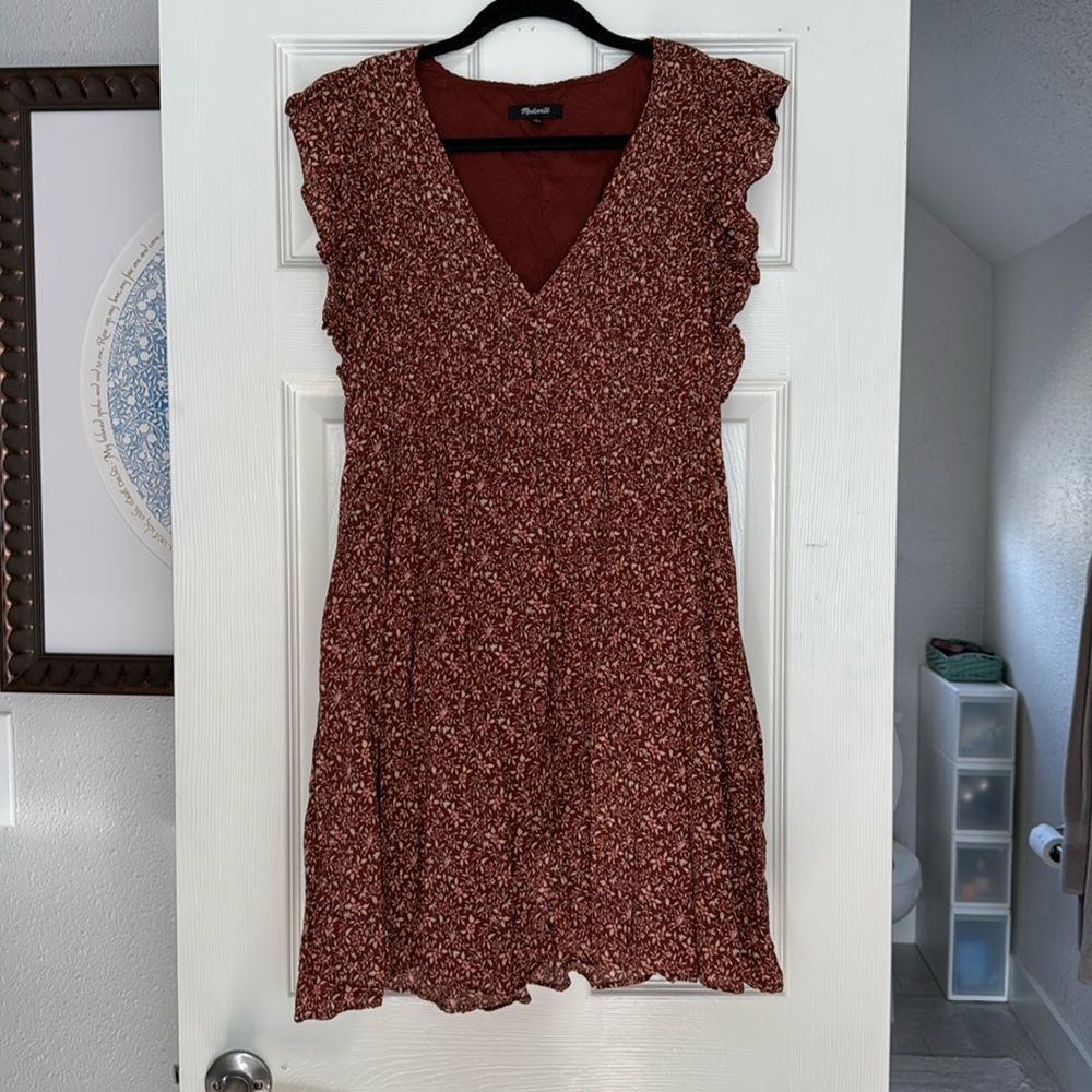 Madewell floral patterned dress